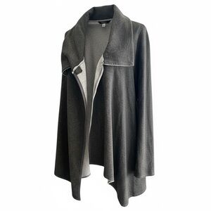 Nesh NYC Gray Organic Cotton Modal Open Front Drape Jacket Women’s M